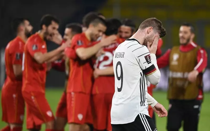 Germany suffer shock defeat to North Macedonia in World Cup qualifying