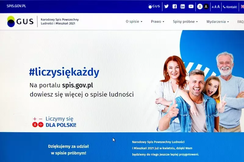 The national census began throughout Poland