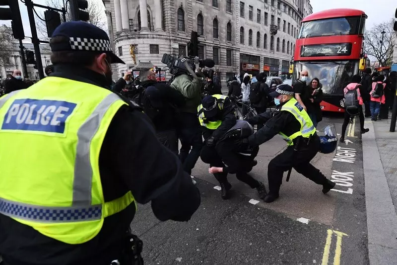 Londyn: 107 aresztowanych podczas protestów przeciw ustawie o policji