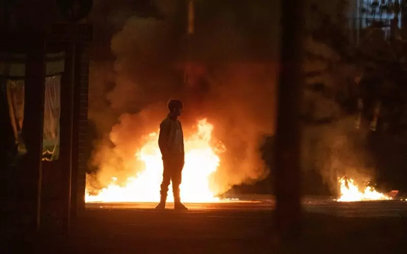 41 police officers were injured in riots in Northern Ireland
