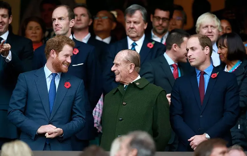 William and Harry pay tribute to 'grandpa' Prince Philip