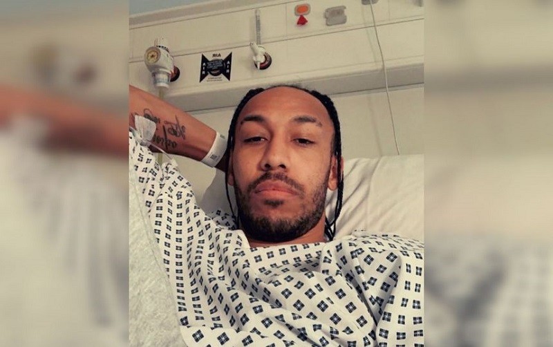 Arsenal's Aubameyang hospitalised with malaria