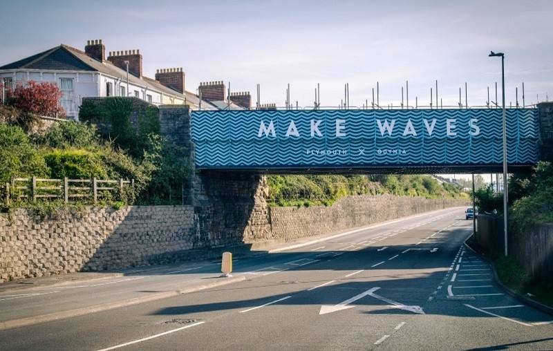 Polish bridge in Plymouth: New look design in twinning tribute