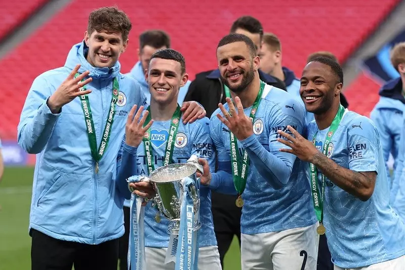 Manchester City clinches fourth consecutive League Cup title as fans return to Wembley Stadium