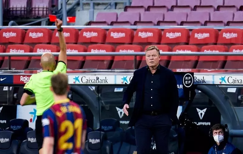 Barcelona coach Koeman banned for Atletico and Valencia games, club to appeal