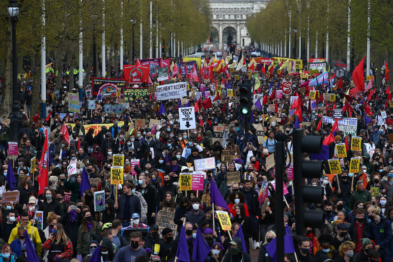 Londyn: 9 osób aresztowano podczas protestu przeciw ustawie o policji