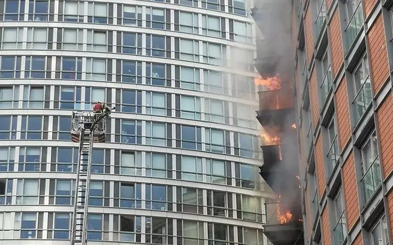 Poplar fire: Blaze damages middle floors of tower block