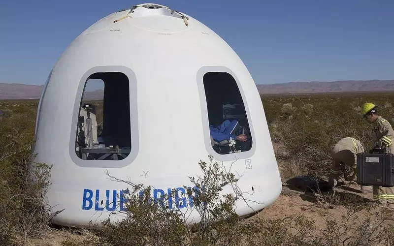 Firma Blue Origin planuje na 20 lipca pierwszą turystyczną wyprawę w kosmos
