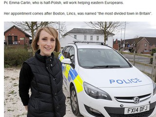 Imigranci z Bostonu w Anglii mają polską policjantkę. Funkcjonariuszka ma pomóc cudzoziemcom