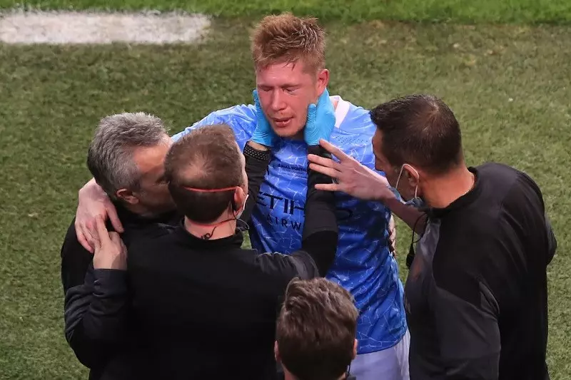 Liga Mistrzów: De Bruyne ma złamany nos i oczodół