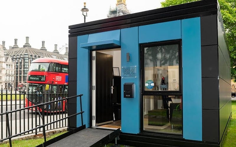Pod homes with £5-a-week running costs are being built for London's homeless
