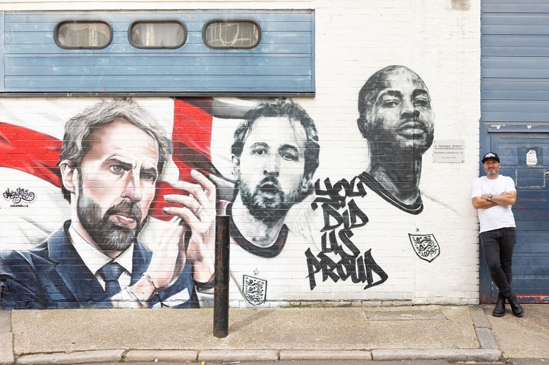 Murals to pay tribute to England’s EURO2020 performance