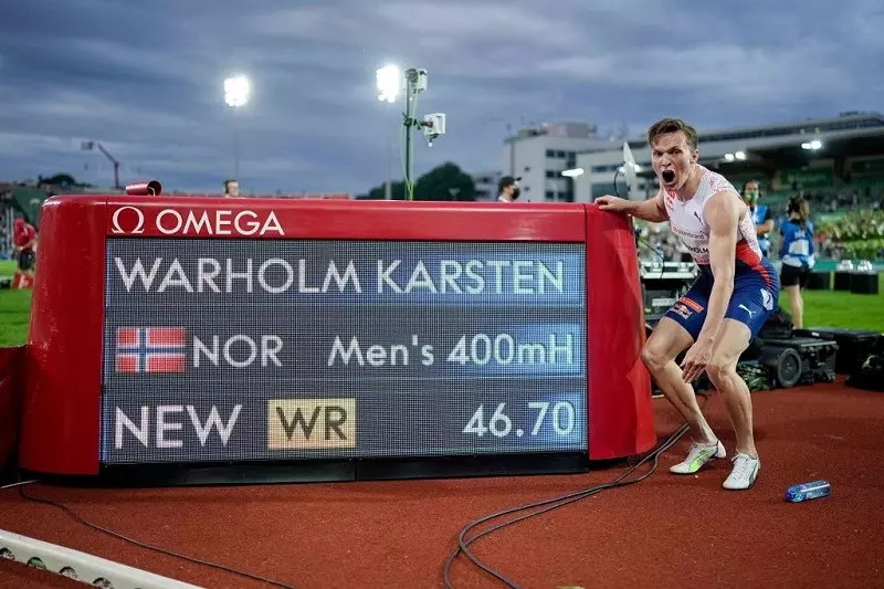 Warholm received Formula 1 help in developing the world record shoe