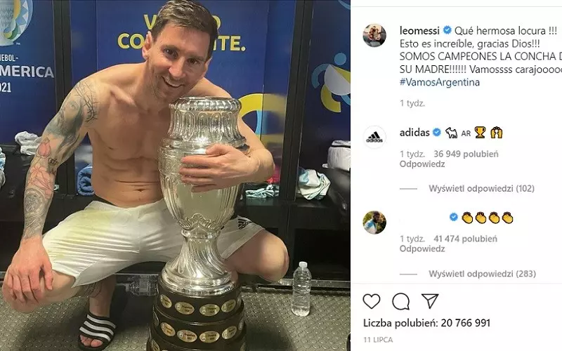 Messi's Copa America photo breaks Instagram record