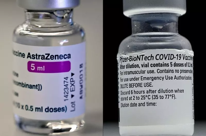 Łączenie szczepionek AstraZeneca i Pfizer "daje aż 6-krotnie lepsze efekty"