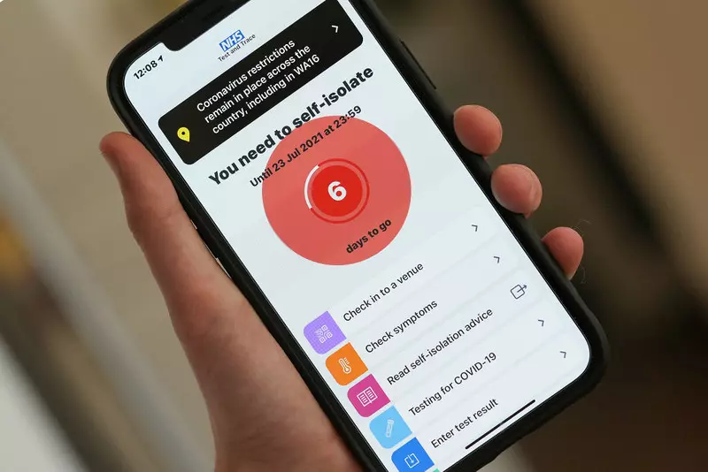NHS app being updated to ping fewer people to isolate