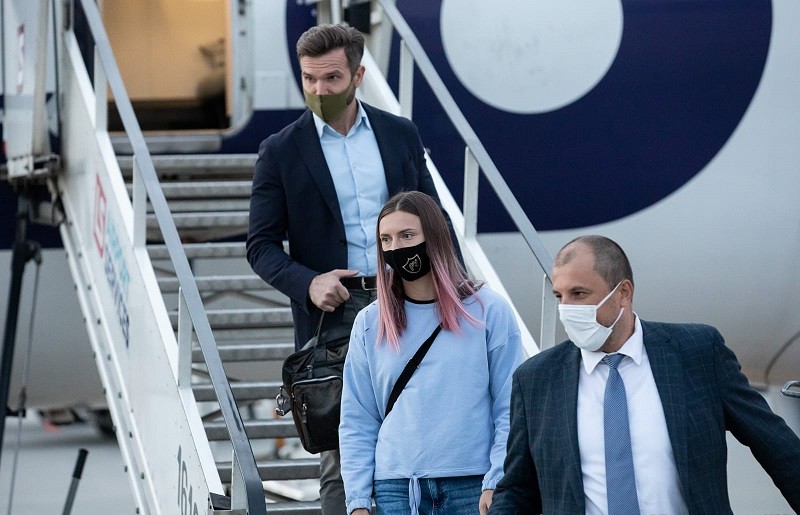Białoruska sprinterka jest już bezpieczna w Warszawie