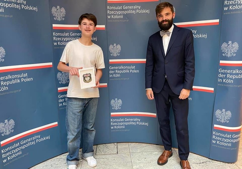 Germany: The 15-year-old Polish hero received thanks from the Consul of the Republic of Polan