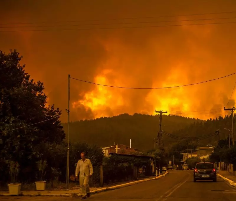 Grecja: Siódmy dzień walki z wielkim pożarem na wyspie Eubea