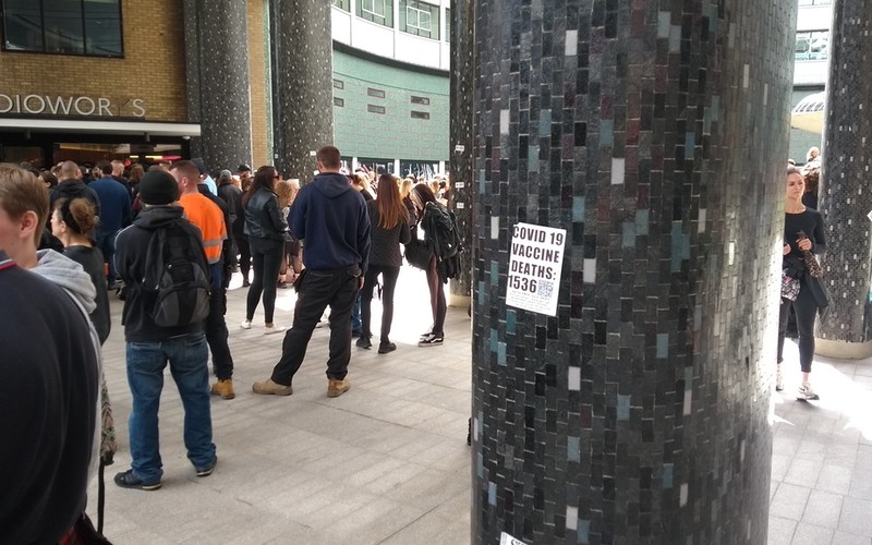 Anti-vax protesters try to storm BBC studios during violent clash with police