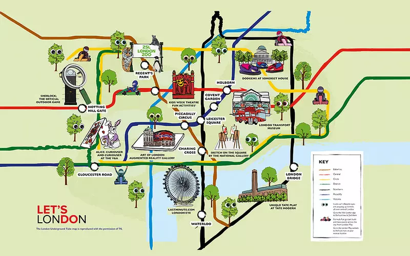 Londyn: Nowa mapa metra zachęca rodziny do spędzania lata w centrum