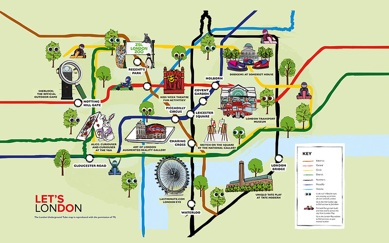 New Tube map encourages families to spend summer in central London