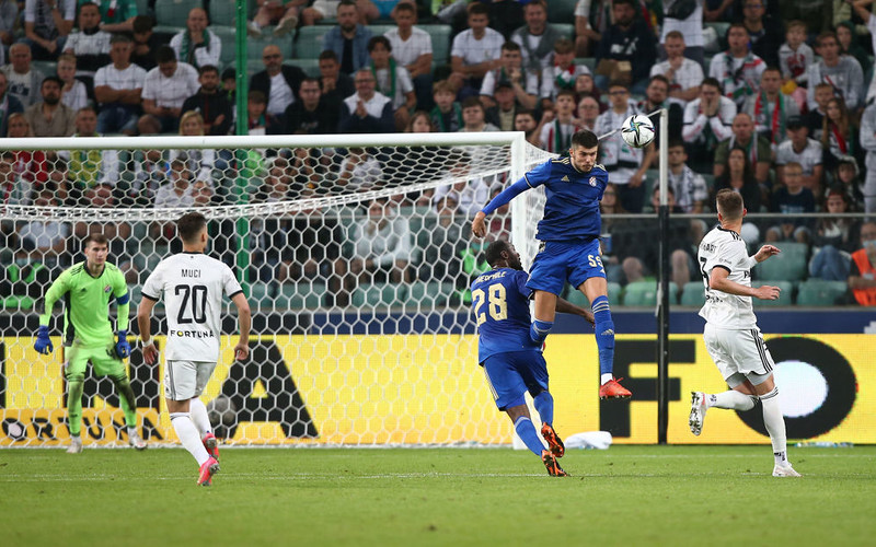 Legia Warszawa przegrała z Dinamem Zagrzeb 0:1