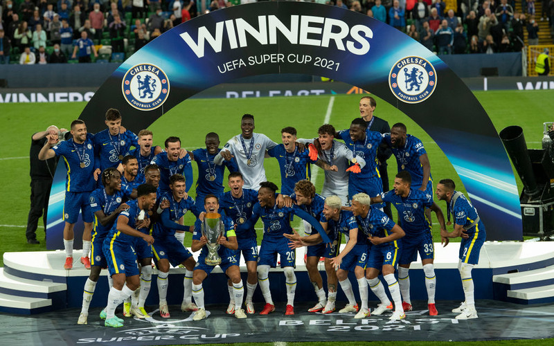 UEFA Super Cup: Trophy for Chelsea London