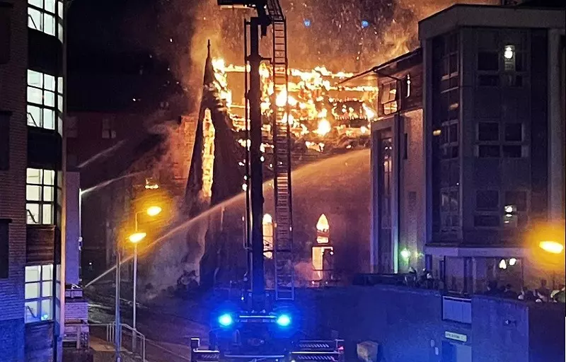 Man arrested and charged in connection with fire at church, Partick, Glasgow