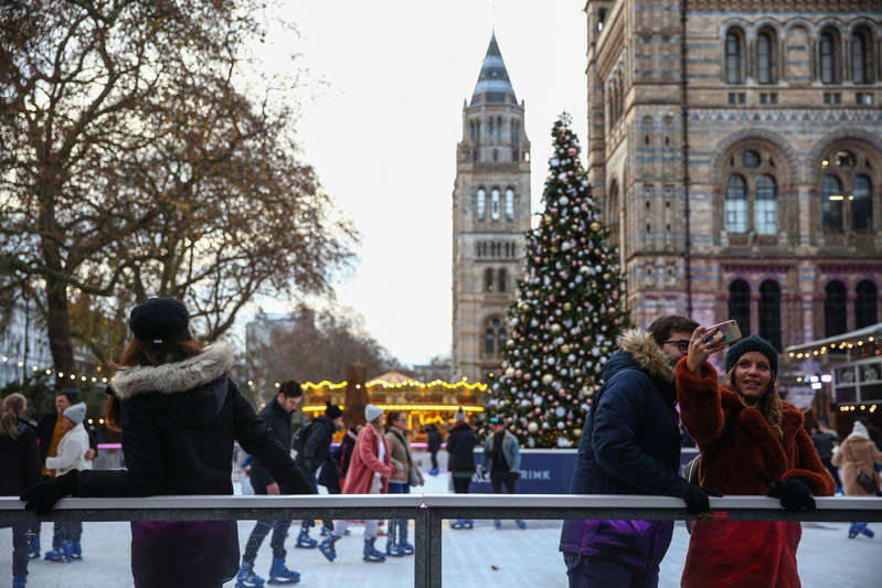 London: The Natural History Museum will open its ice rink for the last time in winter