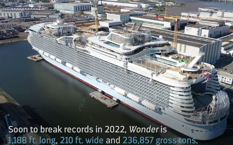 France: The largest passenger ship in the world left the Saint-Naz shipyard