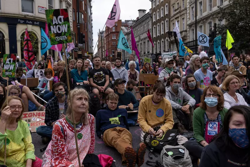 Climate activists launched a two-week protest in London