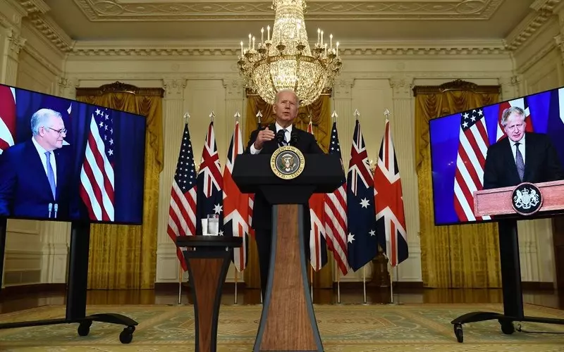 Joe Biden announced a new defense alliance program with Australia and the UK