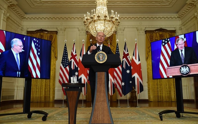 Joe Biden announced a new defense alliance program with Australia and the UK
