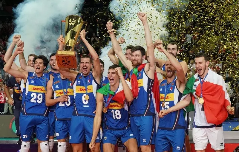 Italy volleyball champions of Europe