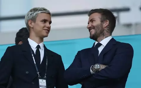 David Beckham's son made his debut for the senior football team