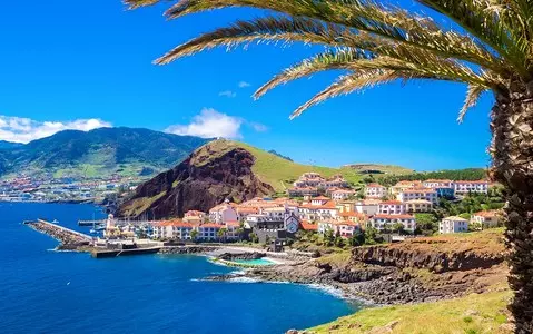 Madeira. Landslide on the famous Formosa Beach