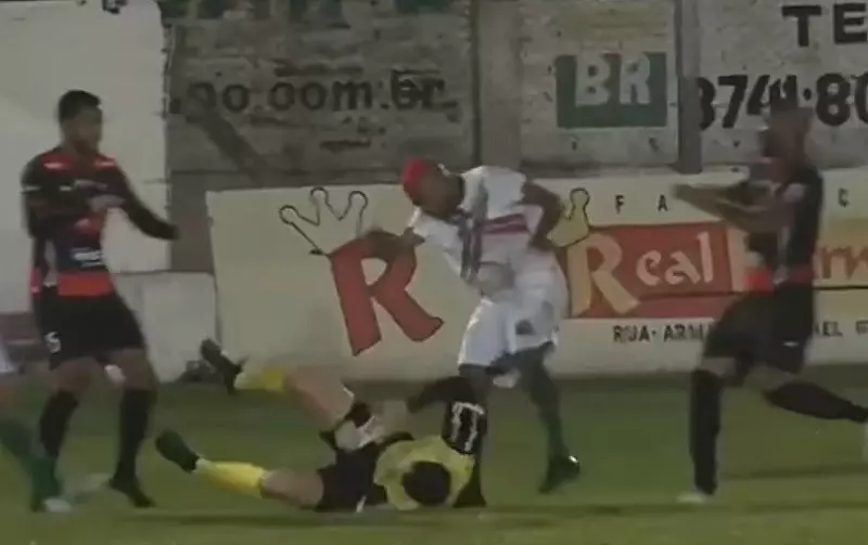 Brazilian footballer William Ribeiro charged with attempted murder after kicking referee unconscious