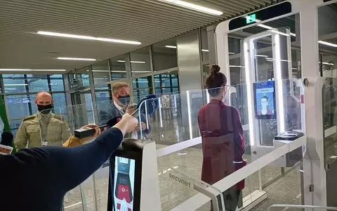 Kraków Airport. Passengers will check in at the biometric automatic gates