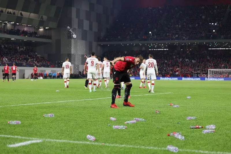 Albania-Poland game halted after players hit by bottles