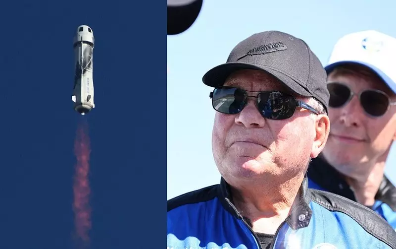 Star Trek's William Shatner blasts into space on Blue Origin rocket