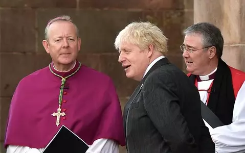 Boris Johnson attends Northern Ireland centenary service in Armagh cathedral