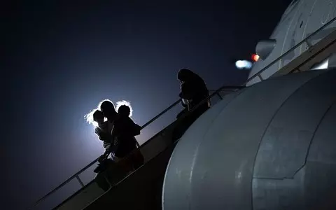 RAF airlifts 102 people who had fled Afghanistan to UK