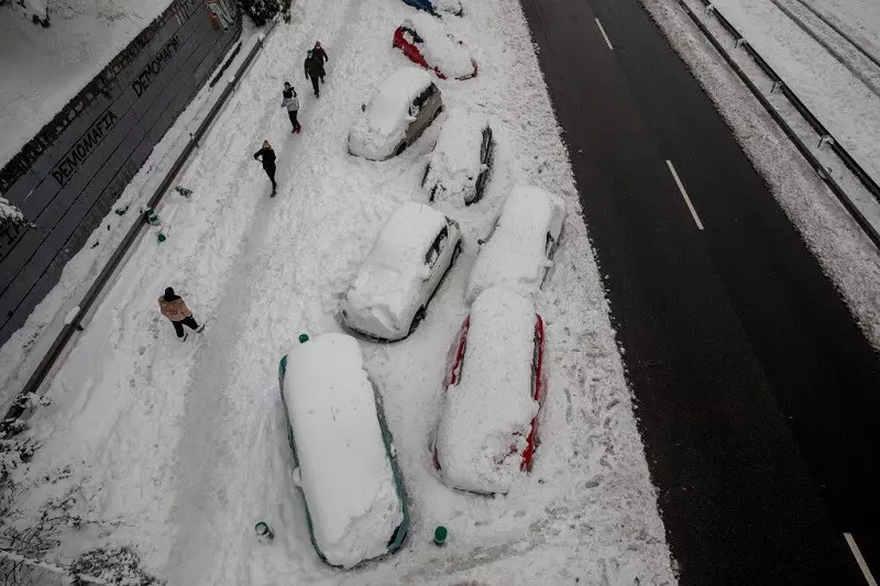 Snow covered roads in Spain and Portugal