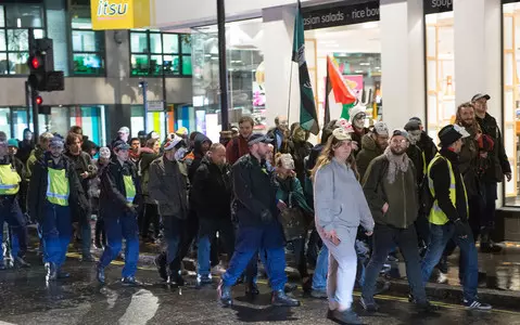 Parliament Square protesters clash with police on Bonfire Night