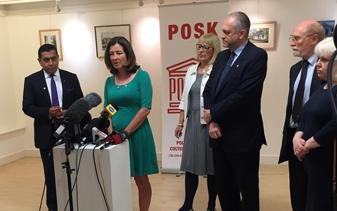 Minister Home Office z wizytą w POSK-u. "Jesteśmy solidarni z Polakami"
