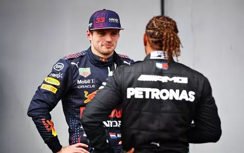 Sao Paulo GP: Max Verstappen fined for illegally touching Lewis Hamilton's car