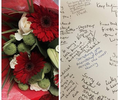 Brytyjczycy obsypują kwiatami polskie punkty w Londynie: "Jesteśmy z Wami" 