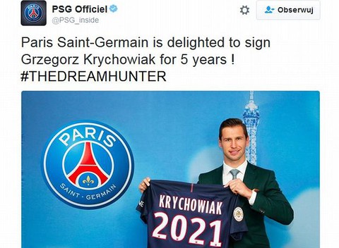 OFFICIAL: Krychowiak joins PSG from Sevilla
