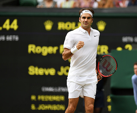 Roger Federer imperious against Steve Johnson